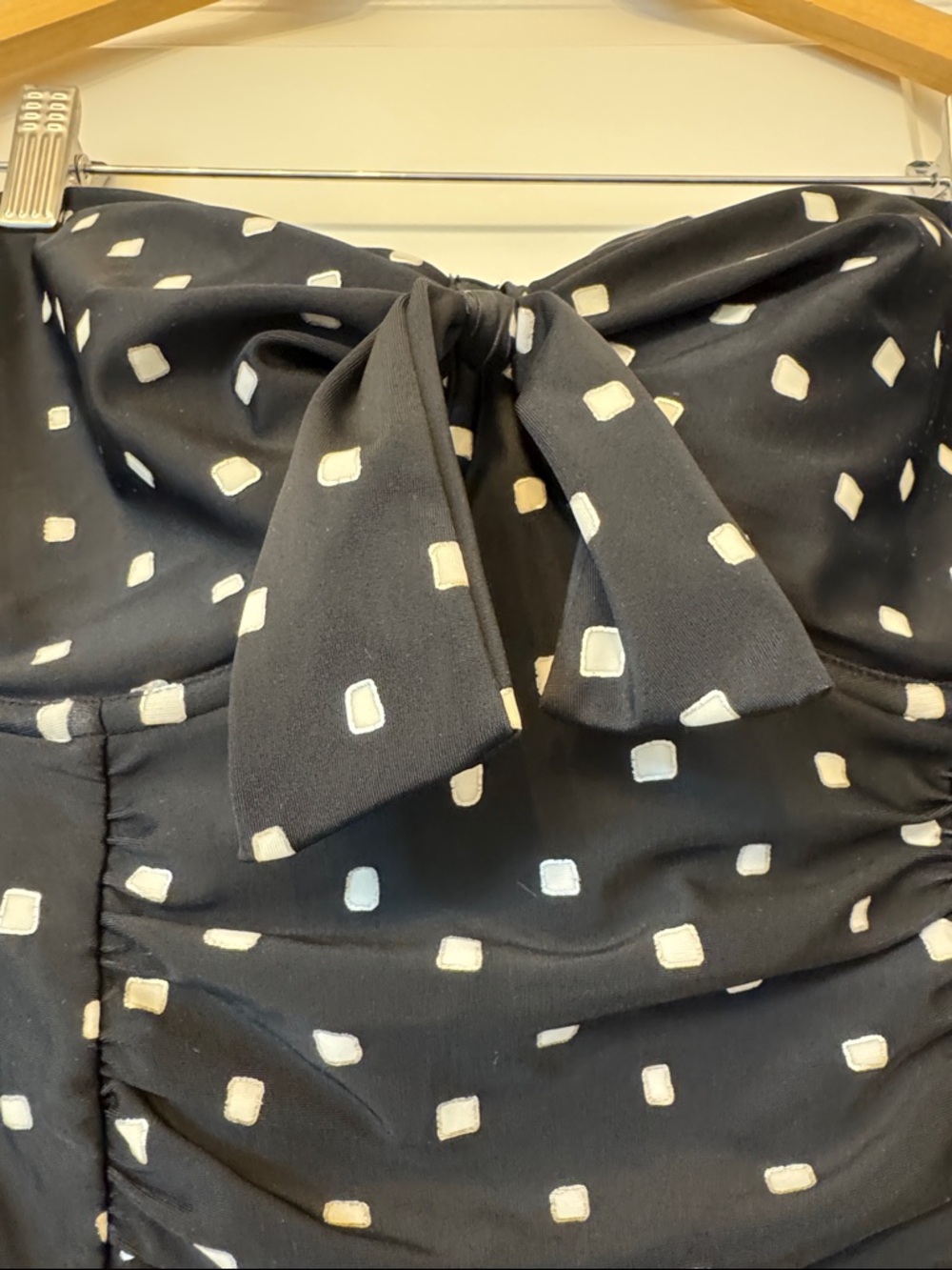 Christina Black and White Polka Dot One-Piece Swimsuit - Picture 9 of 9